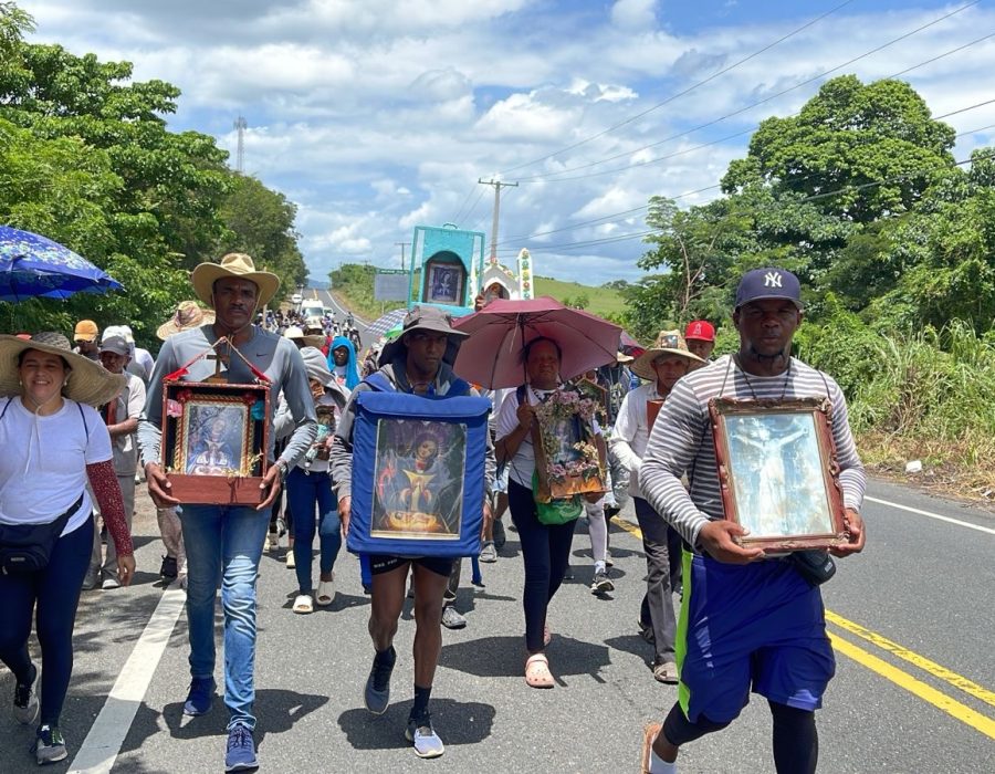 La Virgen Peregrina recorre los 122 km del Camino a la Altagracia hasta su llegada a la Basílica de Higüey